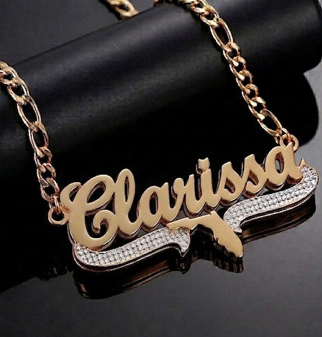 Exclusive Double plated Florida Name Necklace