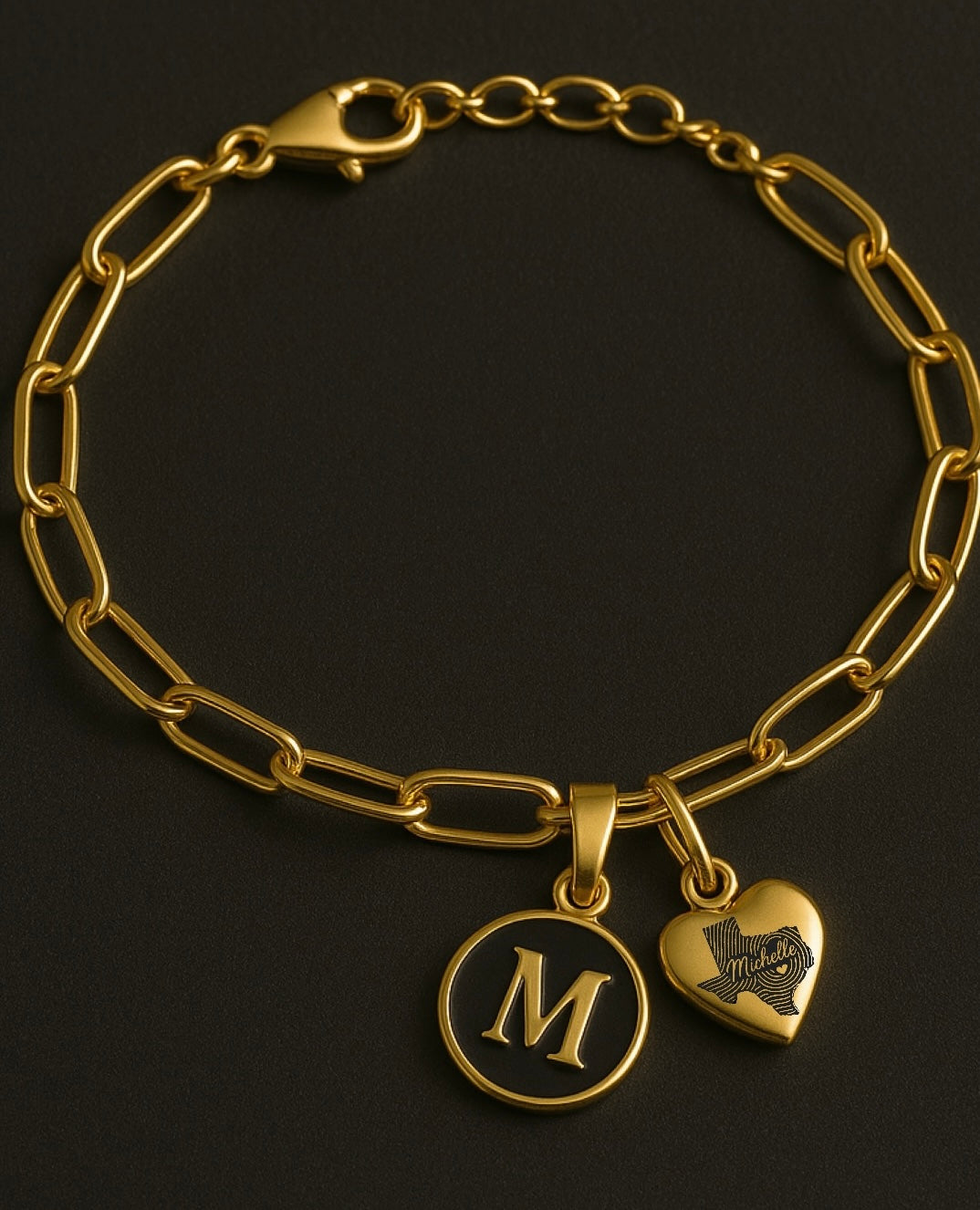 Mapa personalizado exclusivo de Texas y conjunto de pulseras iniciales