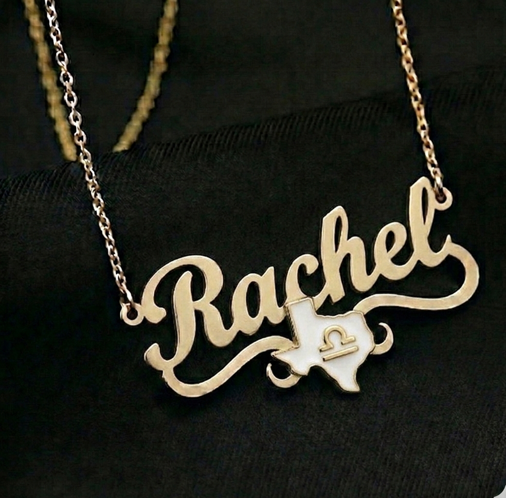 Exclusive Texas Zodiac Name Necklace