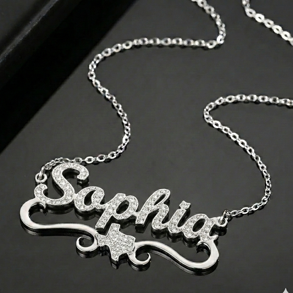 Exclusive Texas Name Necklace