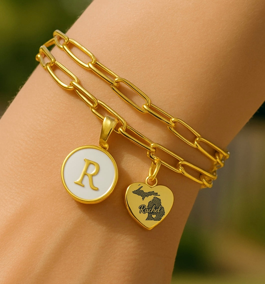 Michigan Name Map & Erstes Armband