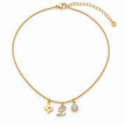 Exclusive Texas initial birthstone Necklace
