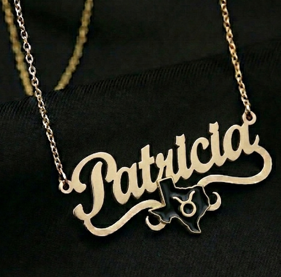 Exclusive Texas Zodiac Name Necklace