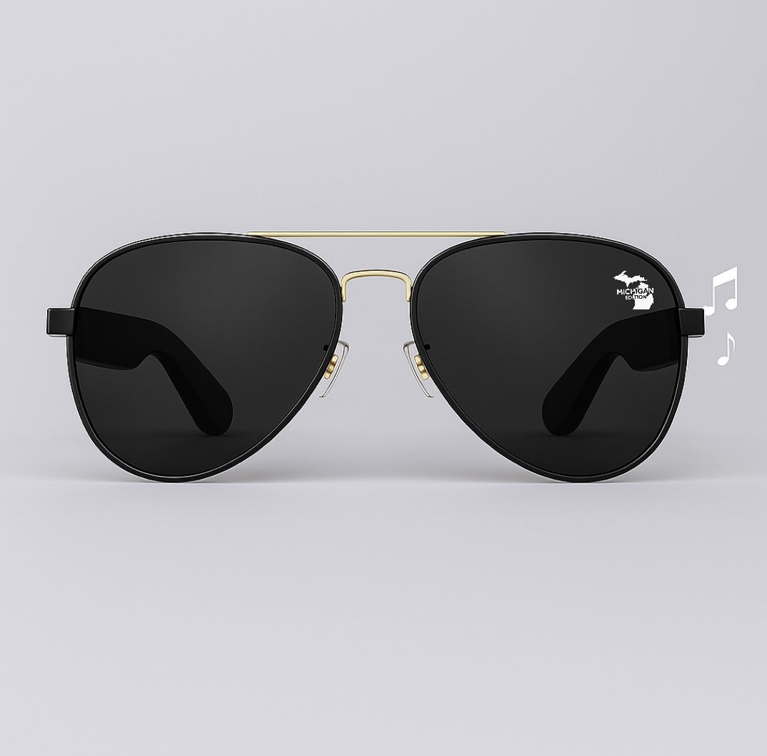 Exclusive Michigan Edition Bluetooth Aviator Sunglasses