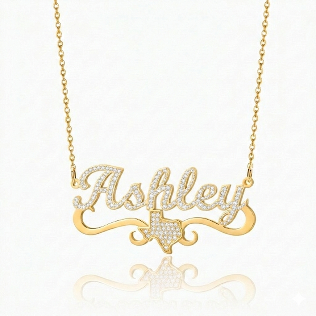Exclusive Texas Name Necklace