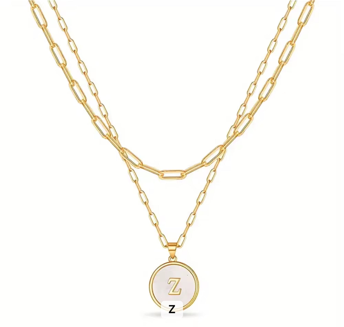 California Map Philippians 4:13 Initial Necklace