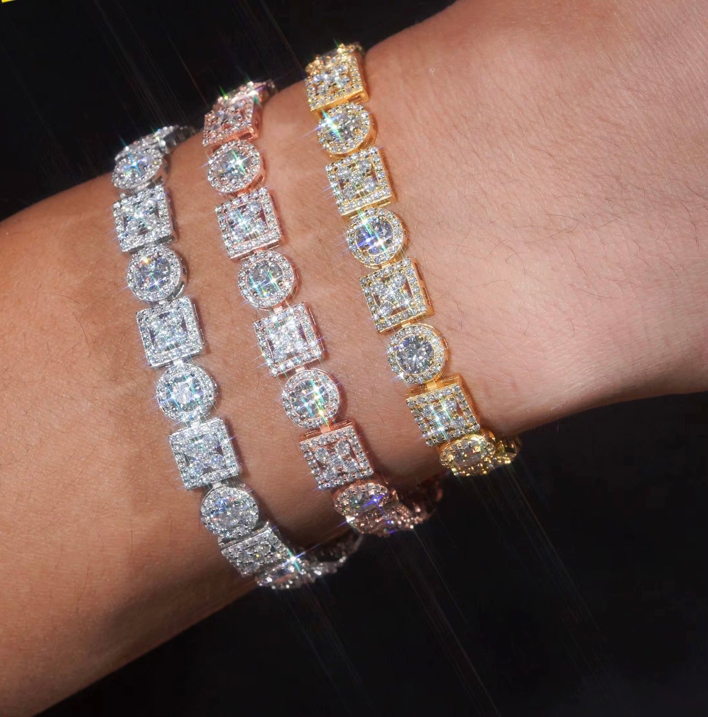 Exklusives Eiskunstablauf -Cluster -Armband