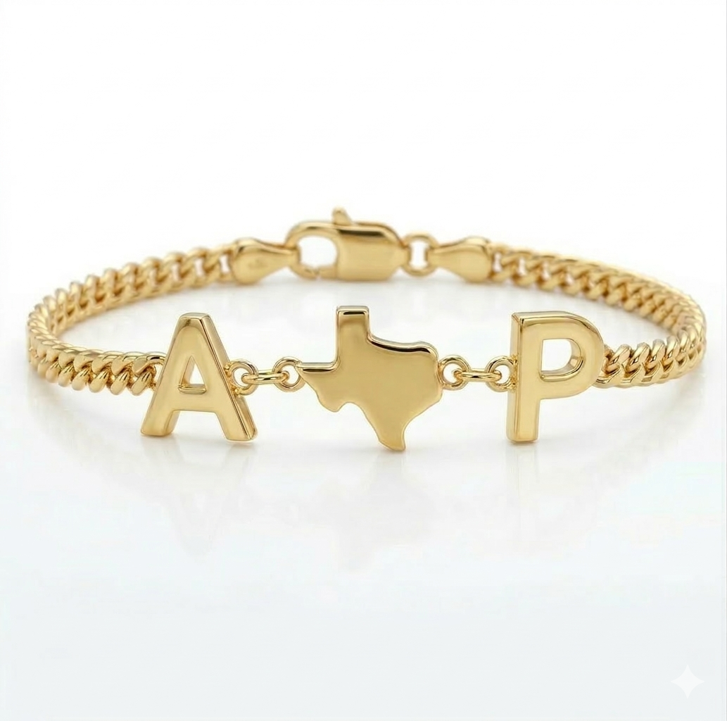 Exclusive Texas initials Bracelet
