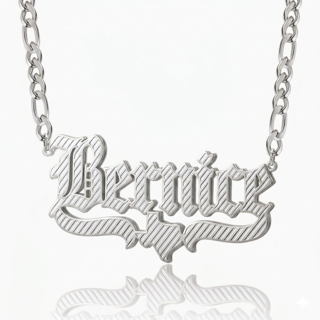 Double plated Texas Name Necklace