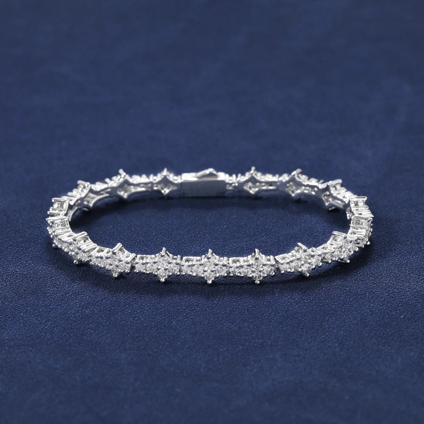 MOISSANITE HONEYCOMB BRACELET - 925 SILVER - VVS1