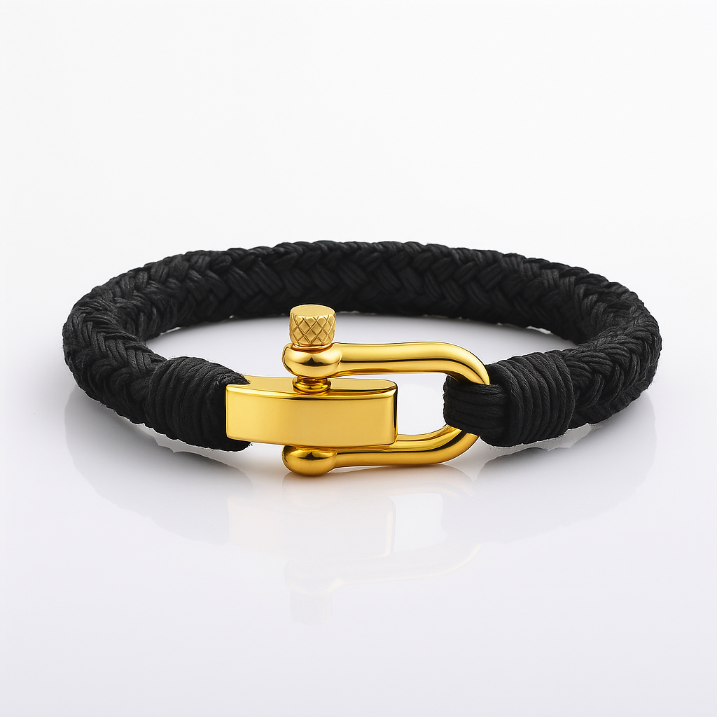 Exclusive Nautical rope bracelet Black