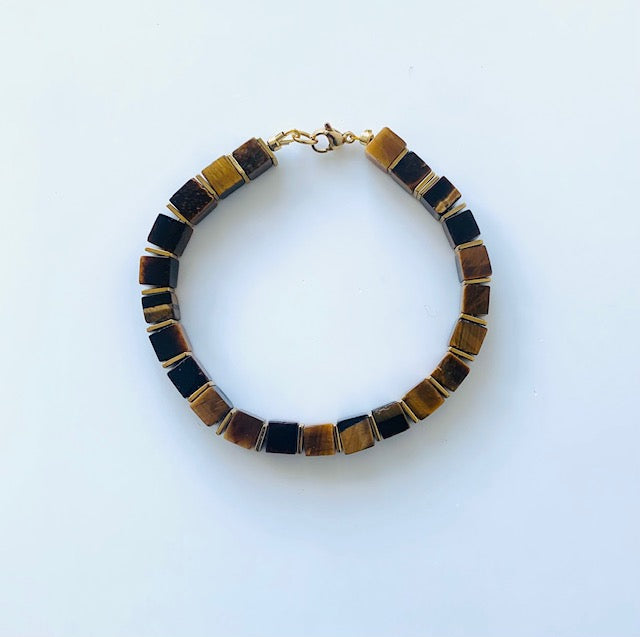 Brazalete exclusivo de tigre ojo de ojo 6 mm