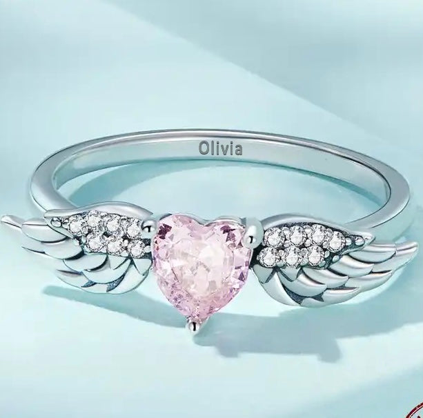 Engelsflügel Herzring