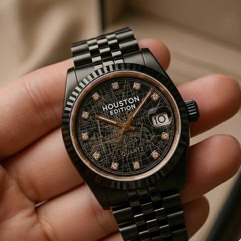 Exclusief unisex kaarthorloge in Houston-editie