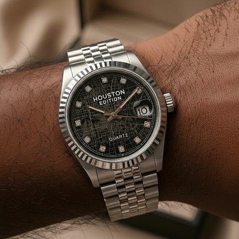 Exclusief unisex kaarthorloge in Houston-editie