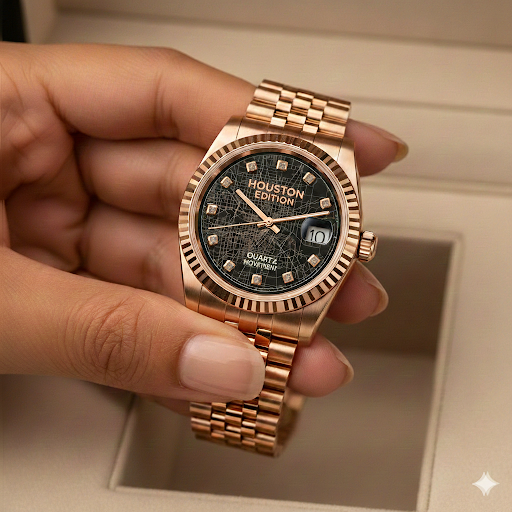 Exclusief unisex kaarthorloge in Houston-editie