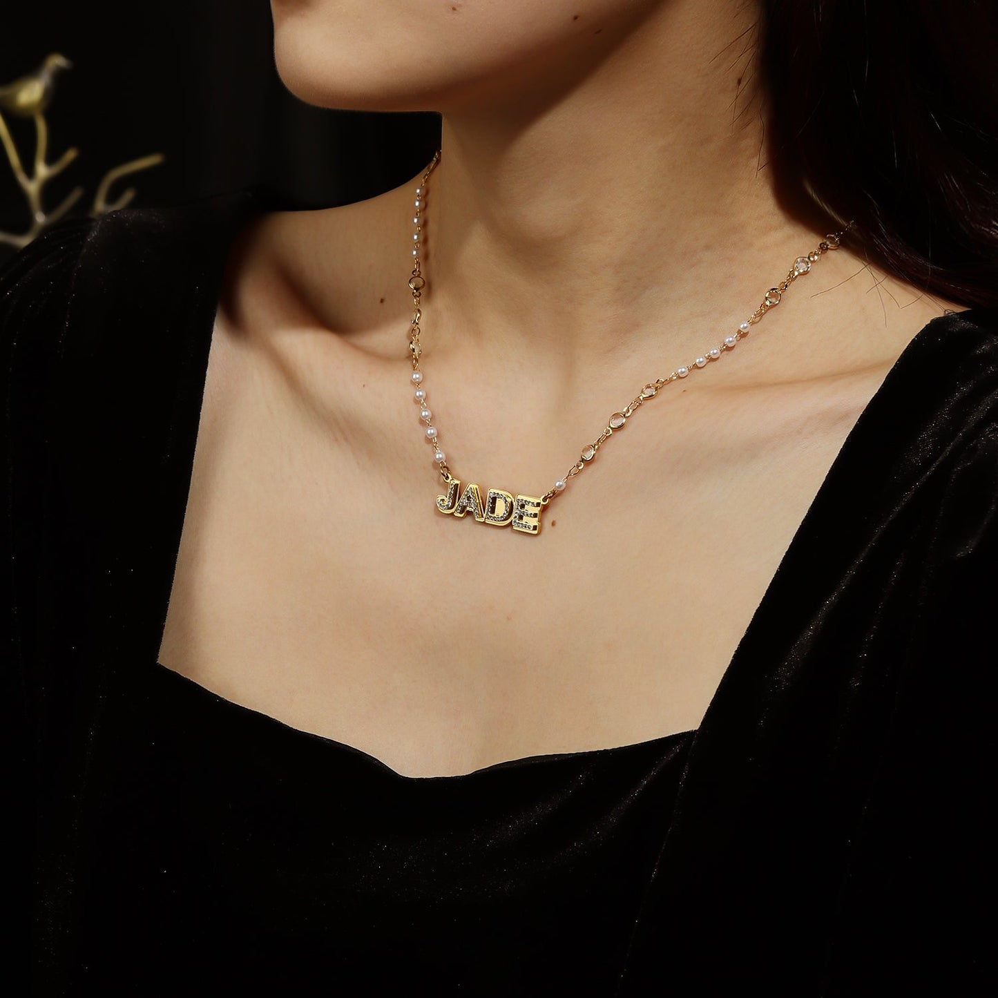 Doppelschichtkristall Name Perlenkette