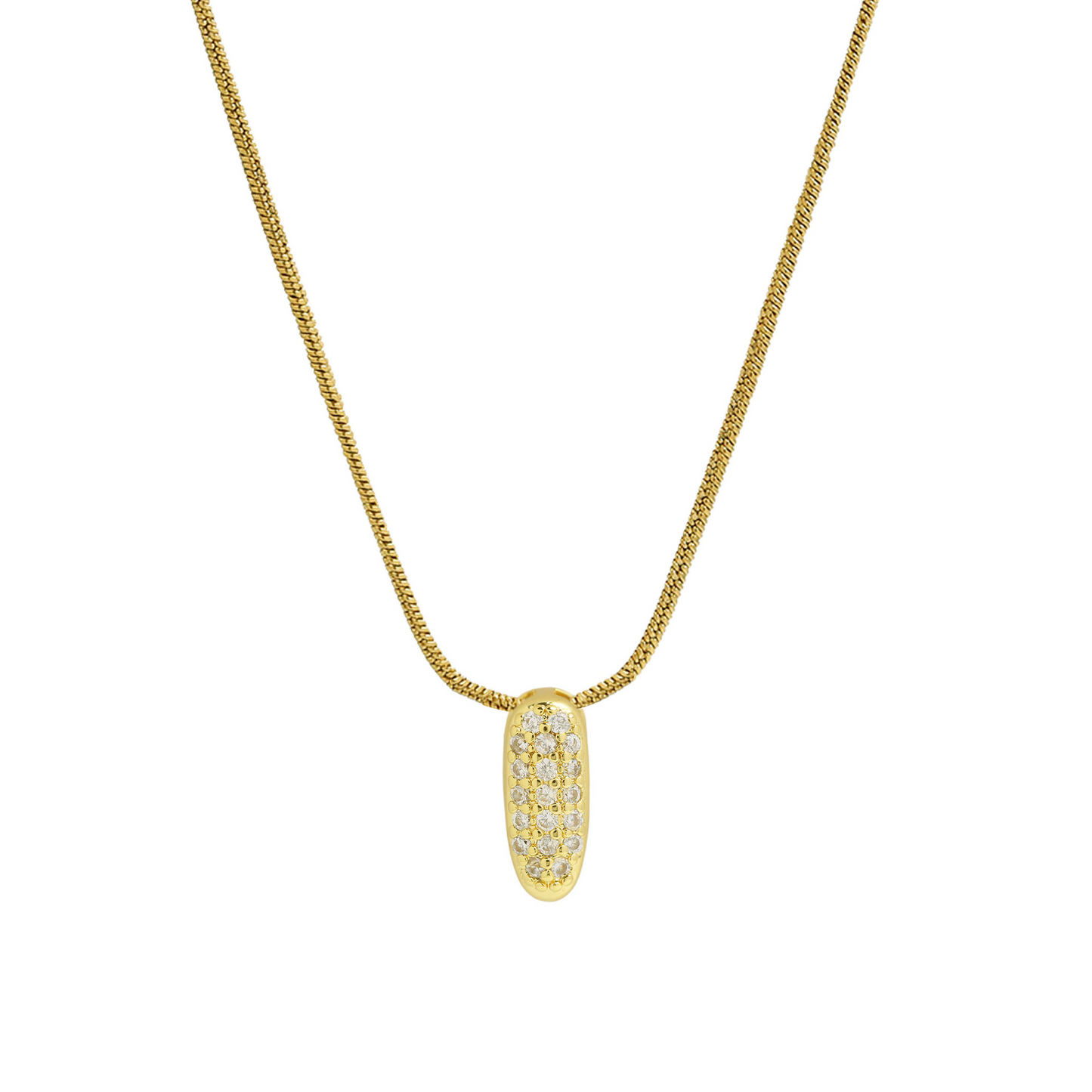 Diamantblasenbrief anfänglicher Halskette