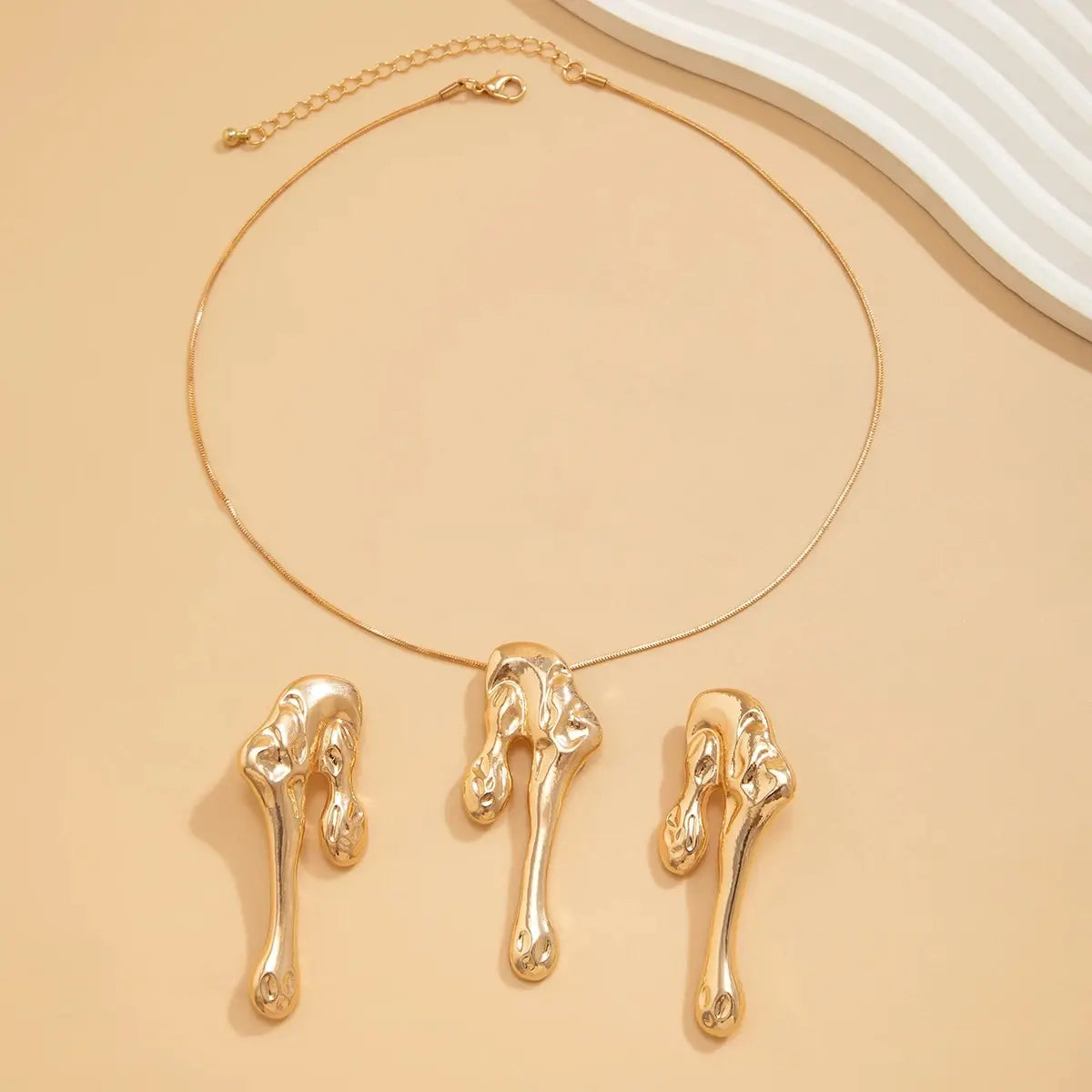 Melting Drops Necklace and Earring Set