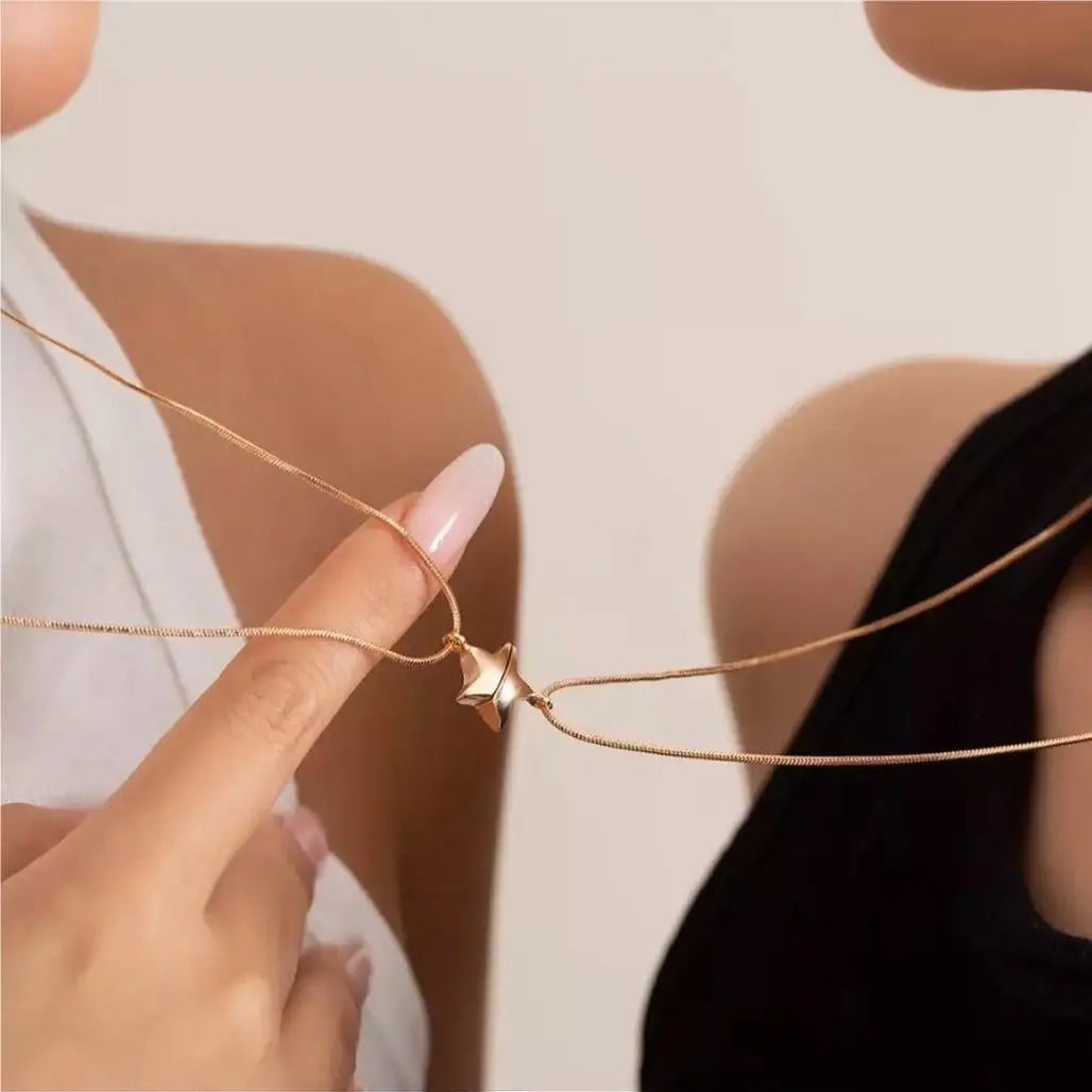 Zierziger Magnetstern Halskettenpaar