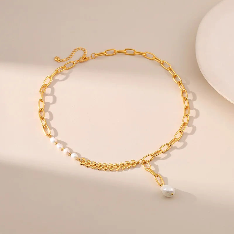 18k minimale mix ketting lariat ketting