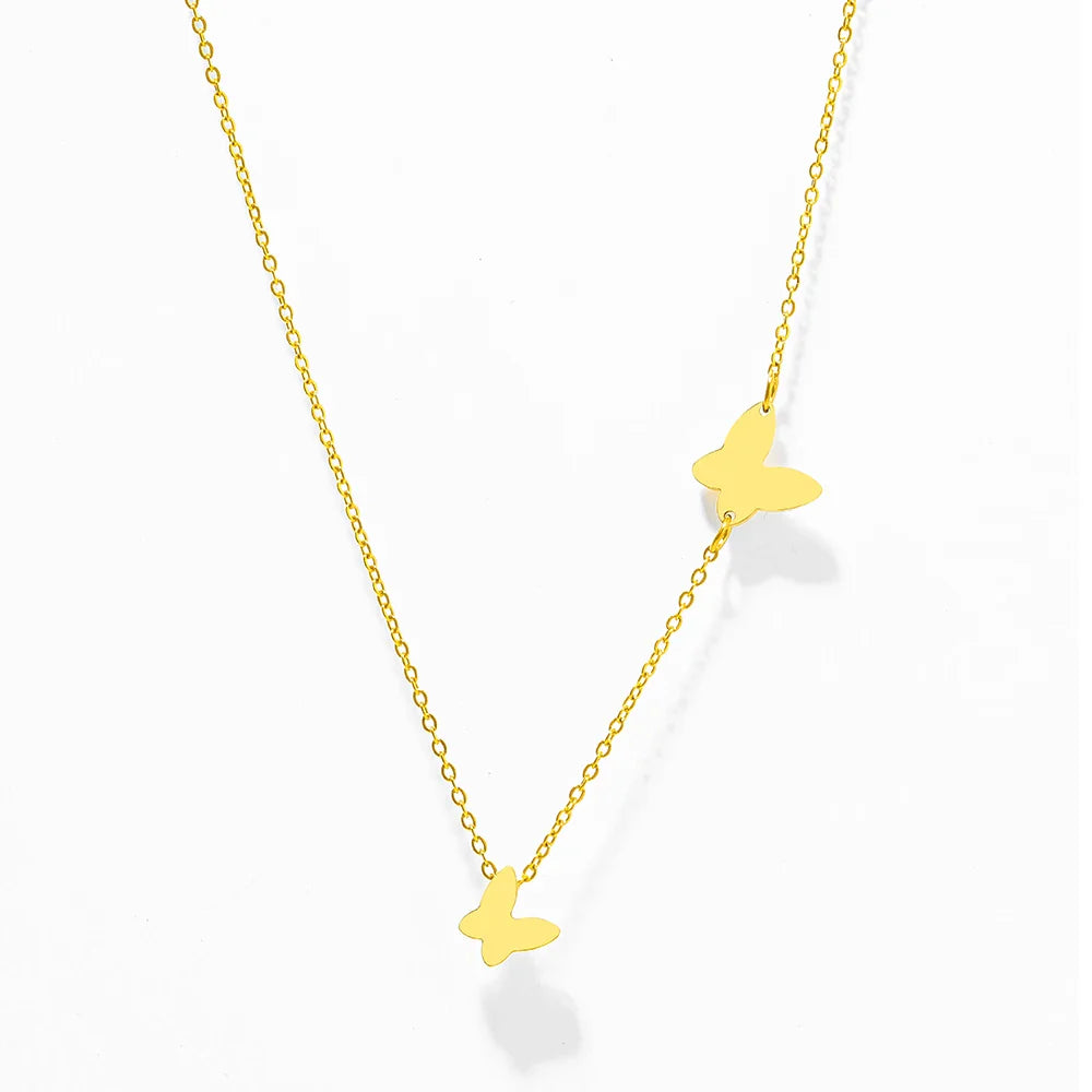 Collar de mariposa de aleteo delicado