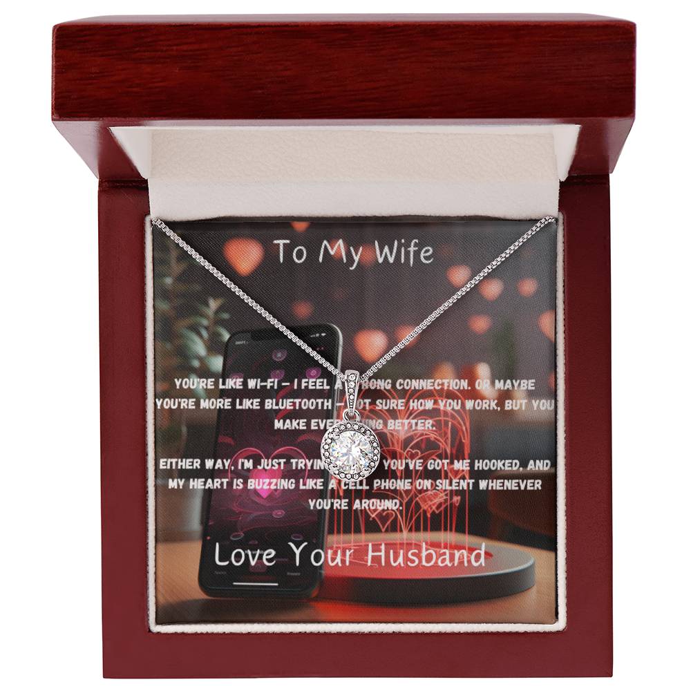 Ewige Hoffnung Halskette mit herzlicher lustiger Nachrichtenkarte