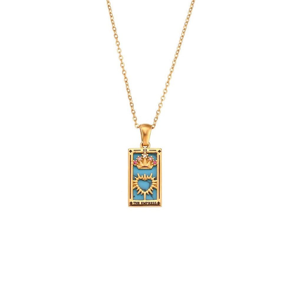 Dainty Tarot Charm Necklaces - Veinci