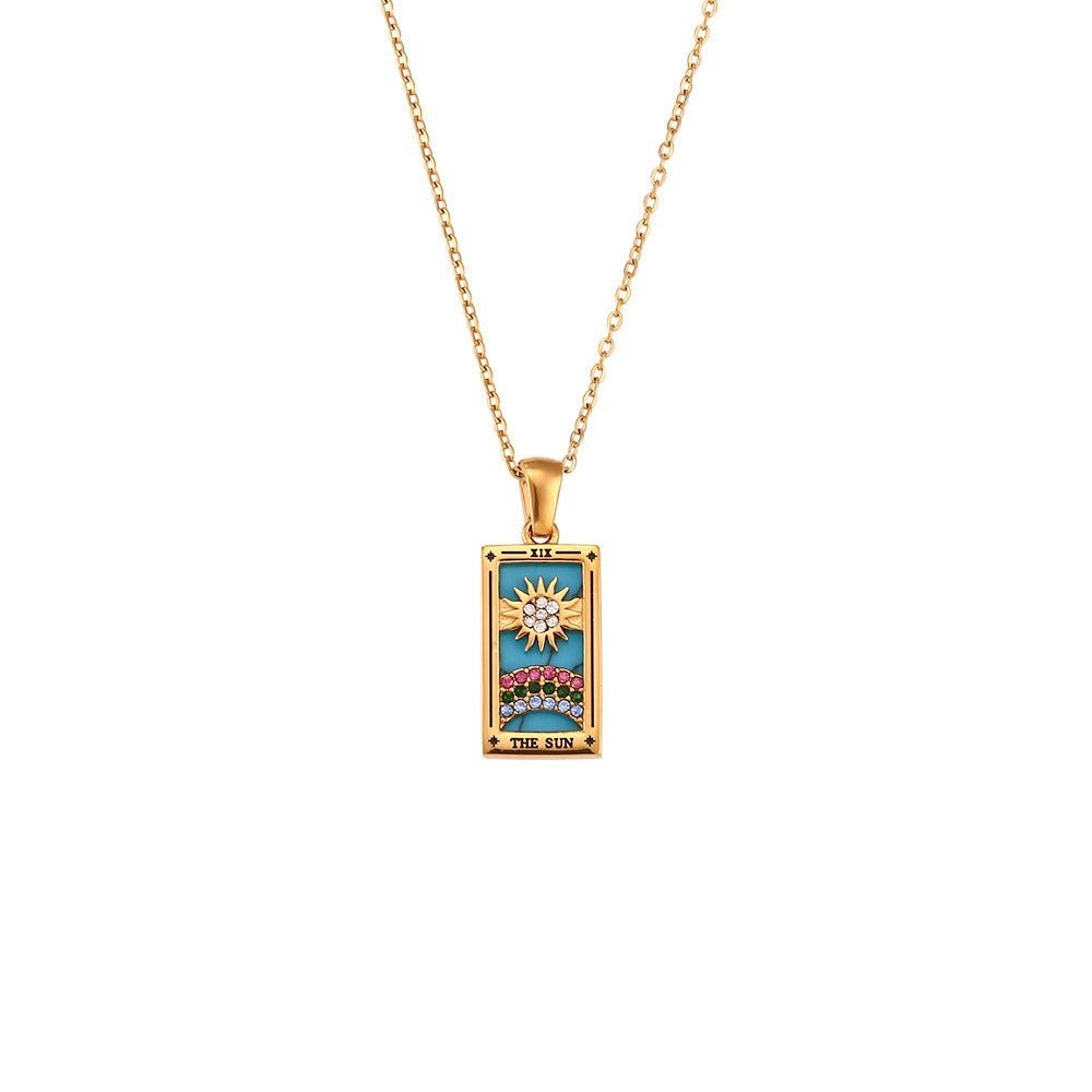 Dainty Tarot Charm Necklaces - Veinci
