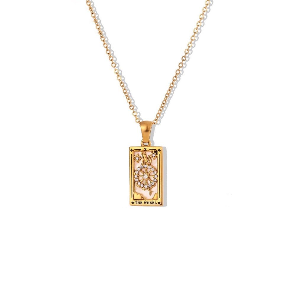 Dainty Tarot Charm Necklaces - Veinci