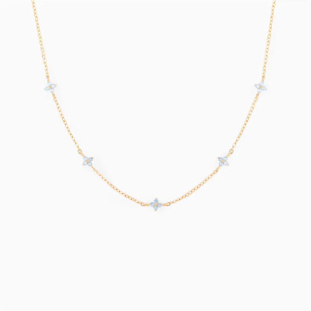 Dainty Tiny Flowers Necklace - Veinci