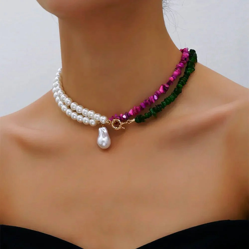 Elegant Pearl Statement Necklaces - Veinci