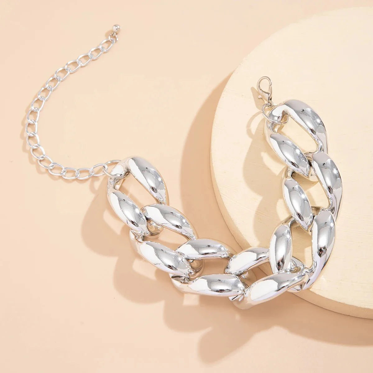 Exaggerated Chunky Cuban Link Choker Necklace - Veinci