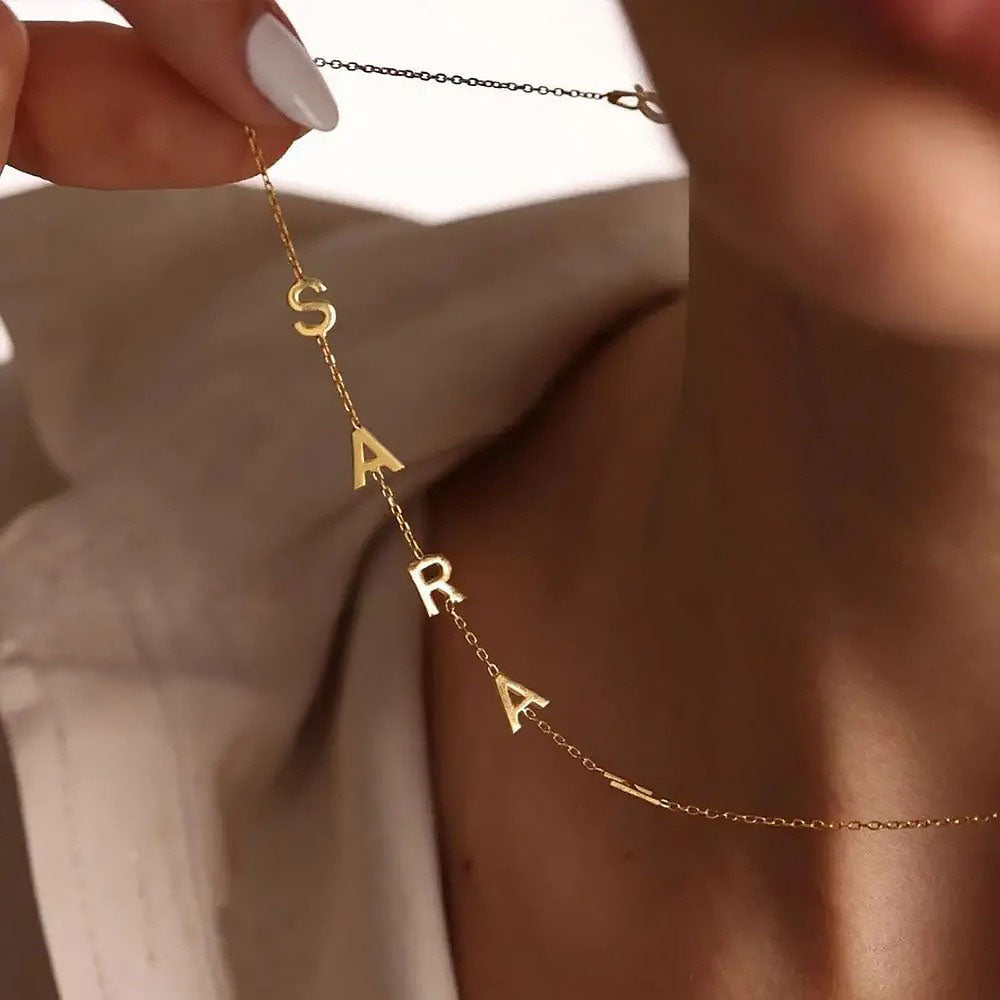 Personalisiert aus der Mitte -Briefkette personalisiert