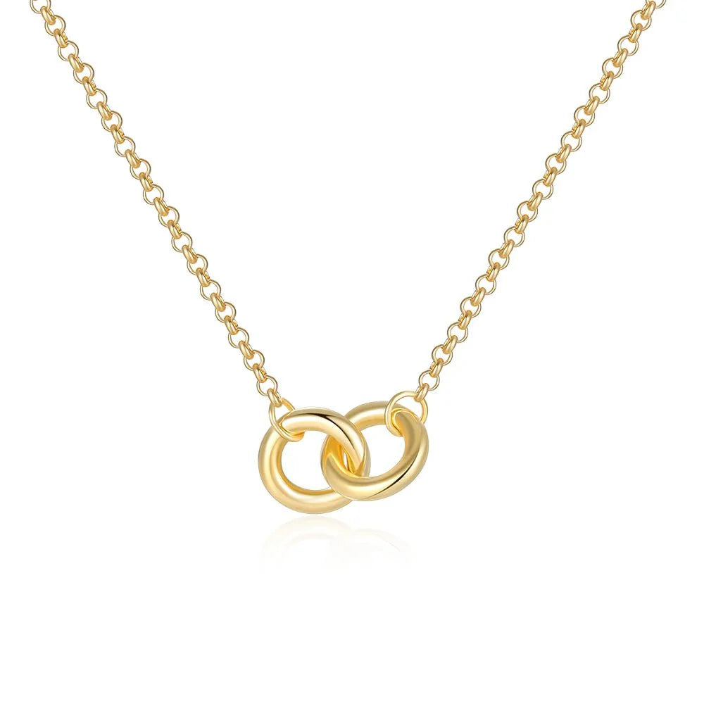 S925 Dainty Forever Linked Necklace - Veinci