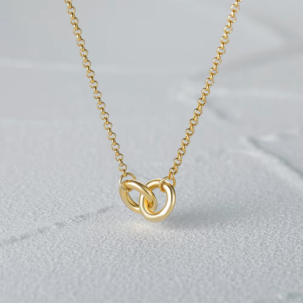 S925 Dainty Forever Linked Necklace - Veinci