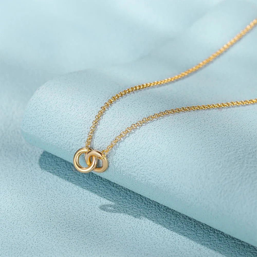 S925 Dainty Forever Linked Necklace - Veinci
