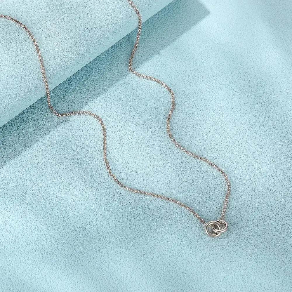 S925 Dainty Forever Linked Necklace - Veinci
