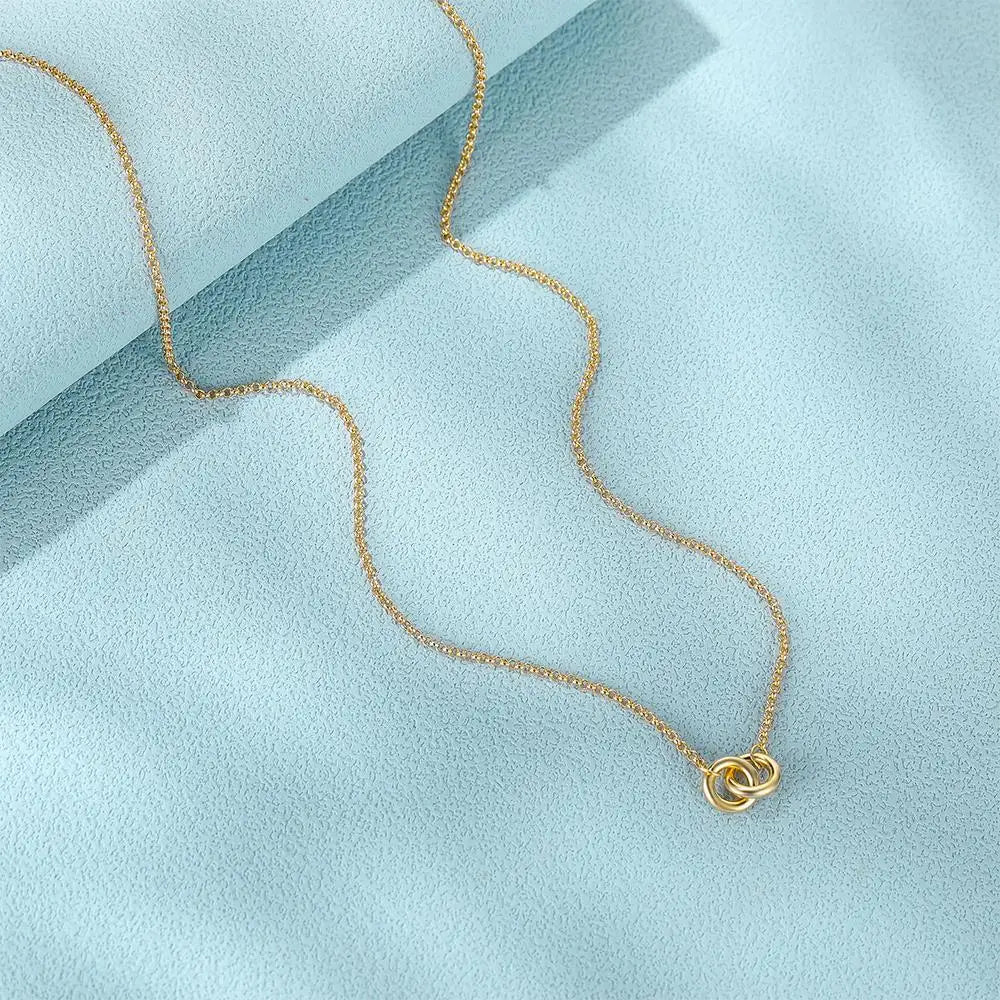 S925 Dainty Forever Linked Necklace - Veinci