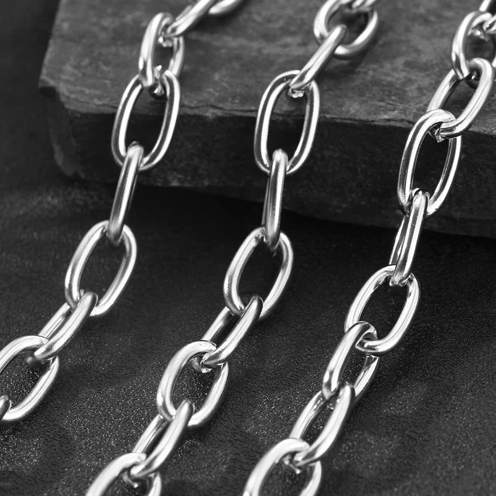 Simple Paperclip Necklace & Bracelet Set - Veinci