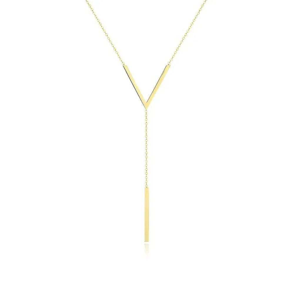 V Drop Lariat Necklace - Veinci