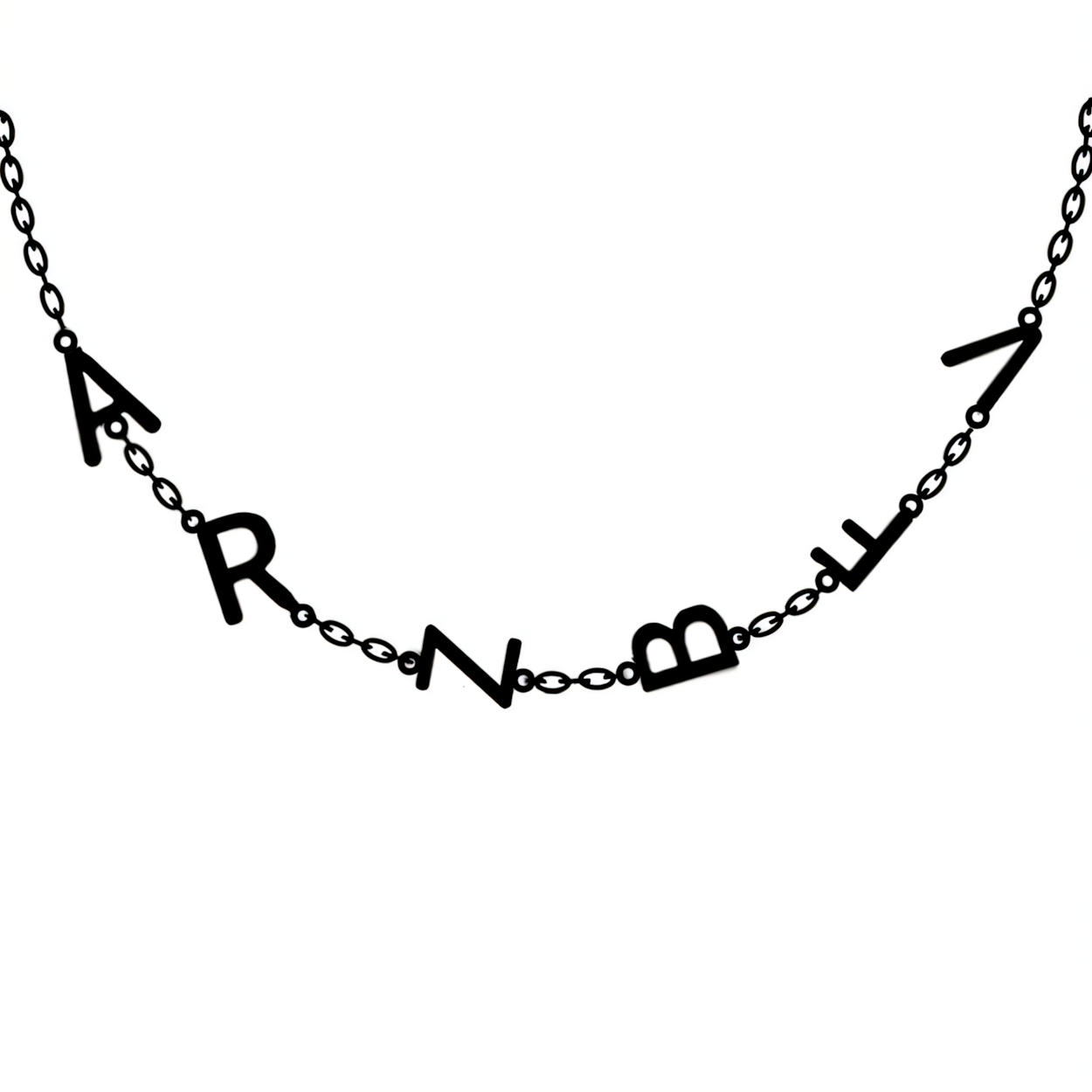 Personalisiert aus der Mitte -Briefkette personalisiert