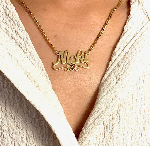 Exclusive Sagittarius♐ Heart Name Necklace.