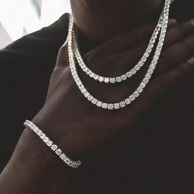 Tennis Chain White Gold 5mm