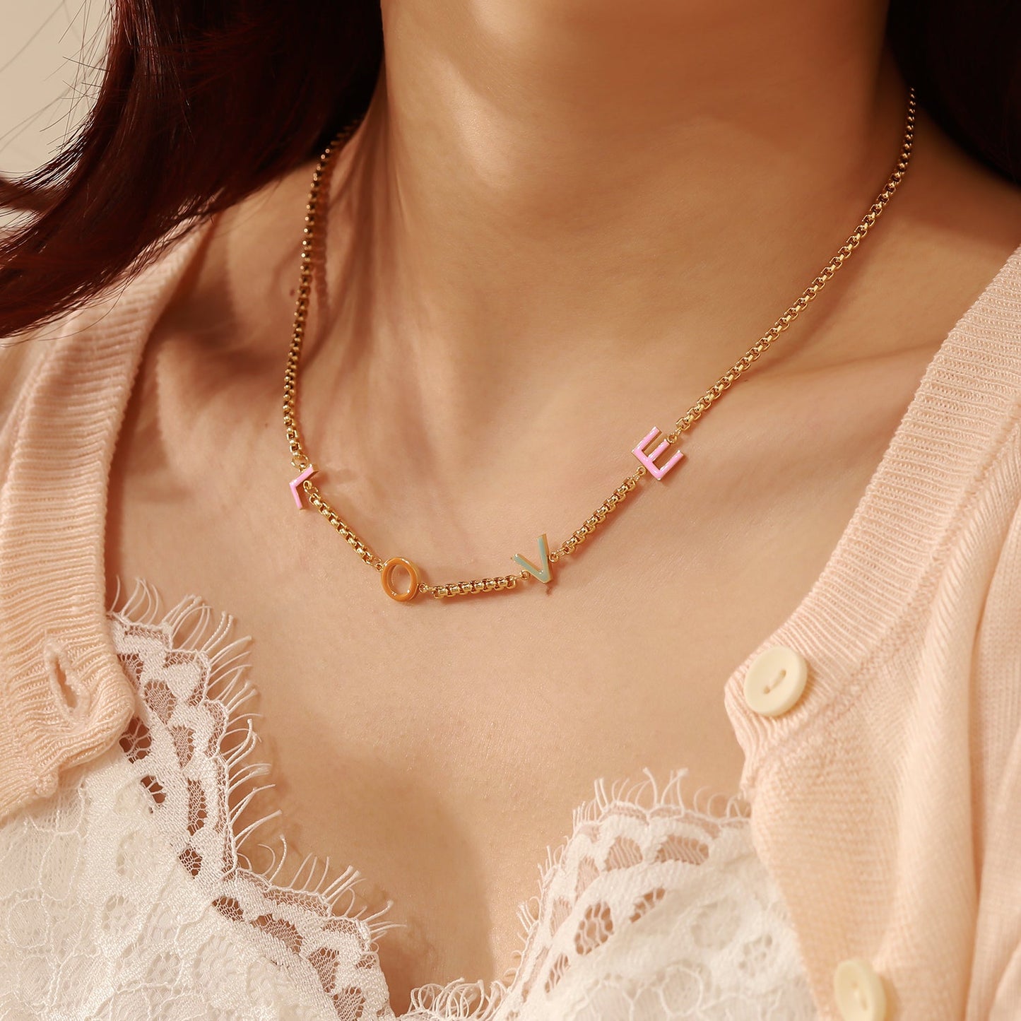 Multicolor Name Necklace