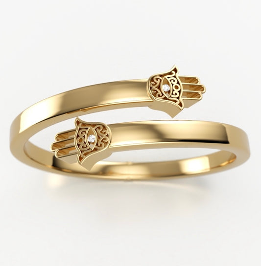 Bracelet exclusif Hamsa Evil Eye Eye Hugger