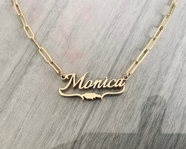 Exclusive Personalised Jamaica Map Necklace