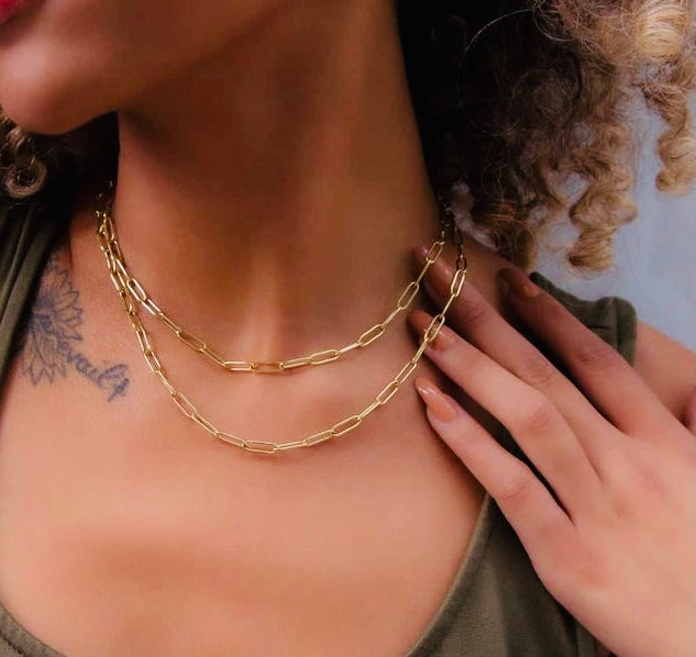 Paperclip Chain 4MM Gold