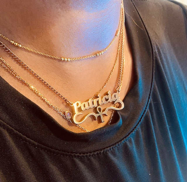 Exclusive Personalised Name Ankh Necklace