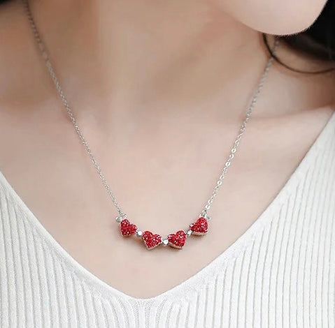 Bezaubernde Klee Liebe Charme Halskette